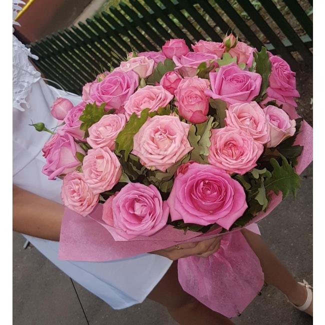 БУКЕТ ИЗ РОЗ ФЛАМЕНКО