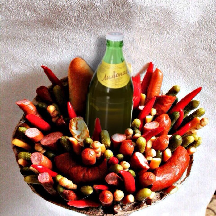 Съедобный мясной букет «Мясная лавка» — доставка цветов 